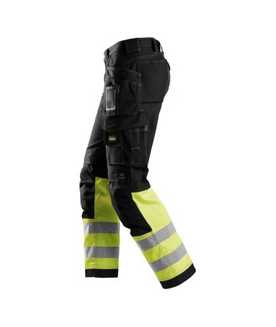 Snickers Workwear Varselbyxor med hölsterfickor i bomull, klass 1, ...