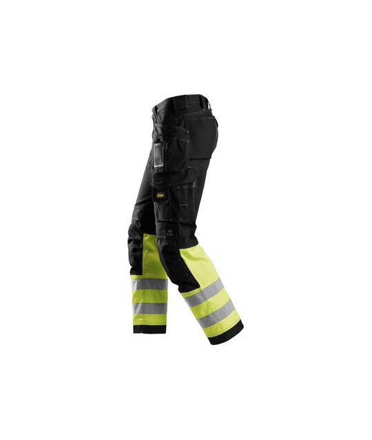 Snickers Workwear Varselbyxor med hölsterfickor i bomull, klass 1, ...
