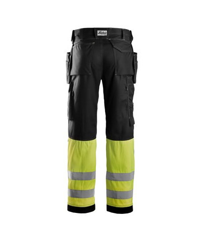 Snickers Workwear Varselbyxor med hölsterfickor i bomull, klass 1, ...