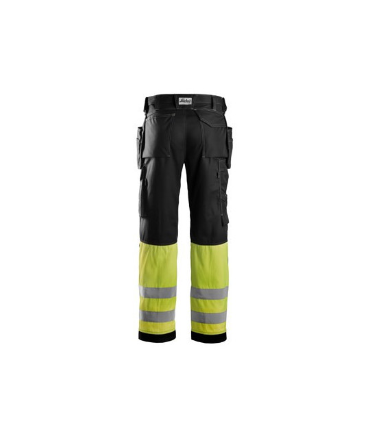 Snickers Workwear Varselbyxa med hölsterfickor i bomull, klass 1