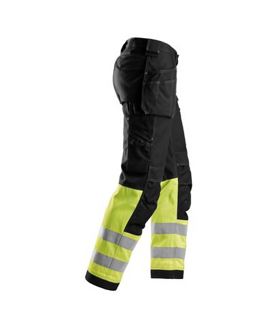 Snickers Workwear Varselbyxor med hölsterfickor i bomull, klass 1, ...