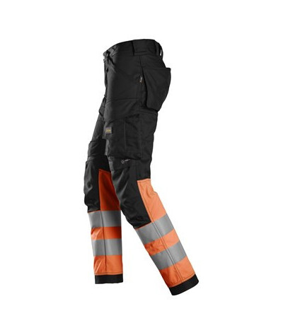 Warning trousers with stretch, class 1