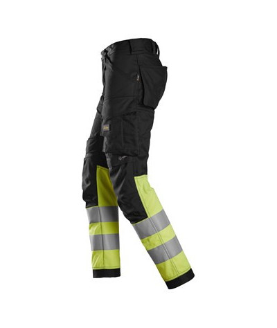 Warning trousers with stretch, class 1
