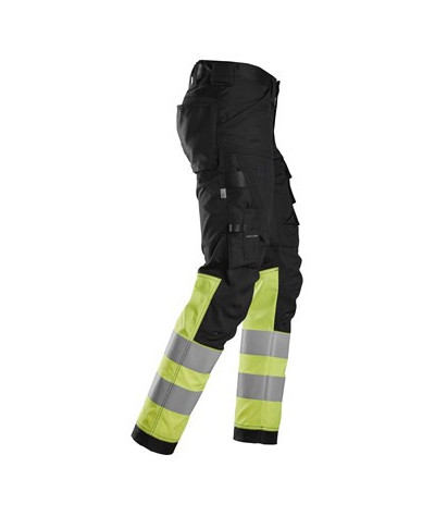 Warning trousers with stretch, class 1