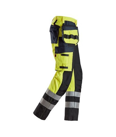 Snickers Workwear Varselbyxa med hölsterfickor, klass 1, Snickers W...
