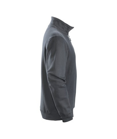 Sweatshirt with half-length zipper