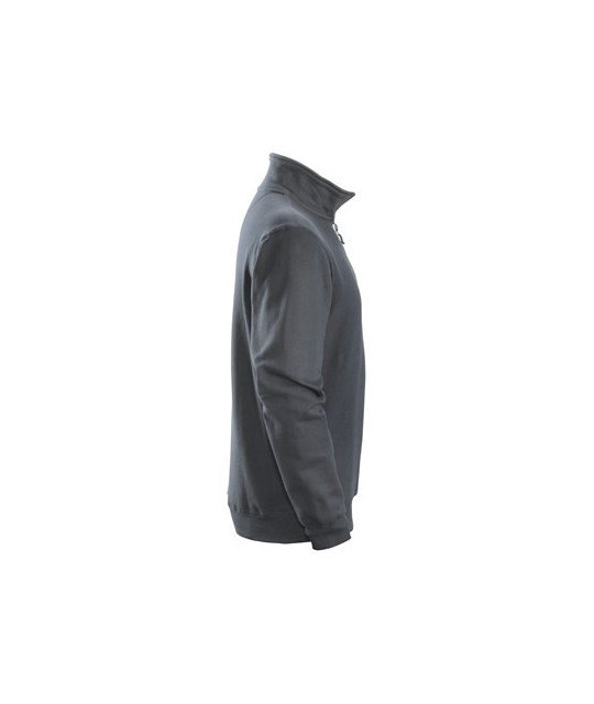 Sweatshirt with half-length zipper