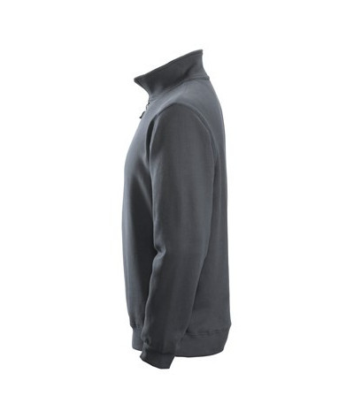 Sweatshirt with half-length zipper