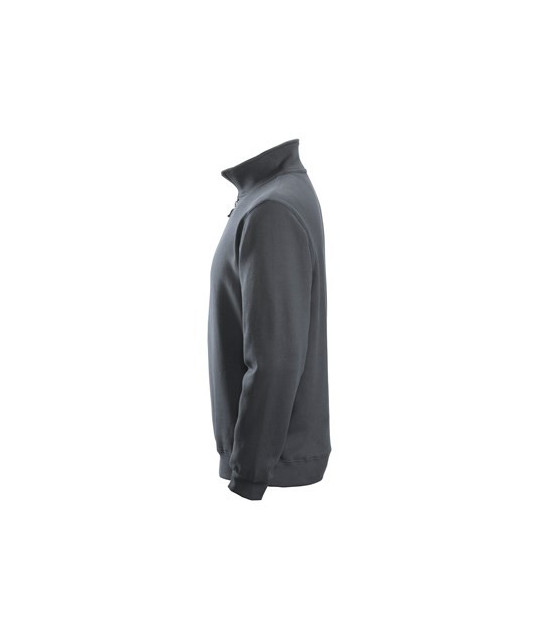 Sweatshirt with half-length zipper