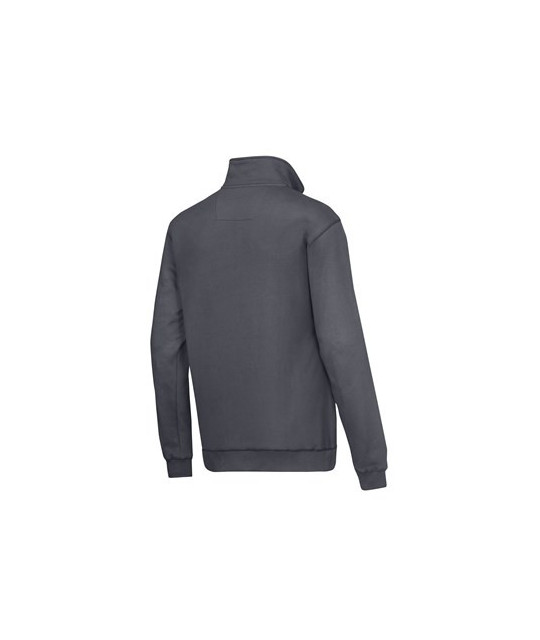 Sweatshirt with half-length zipper