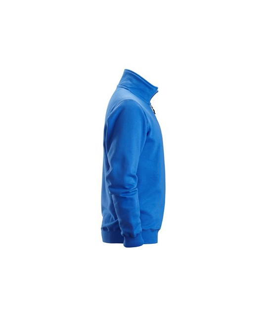 Sweatshirt with half-length zipper