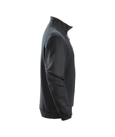 Sweatshirt with half-length zipper