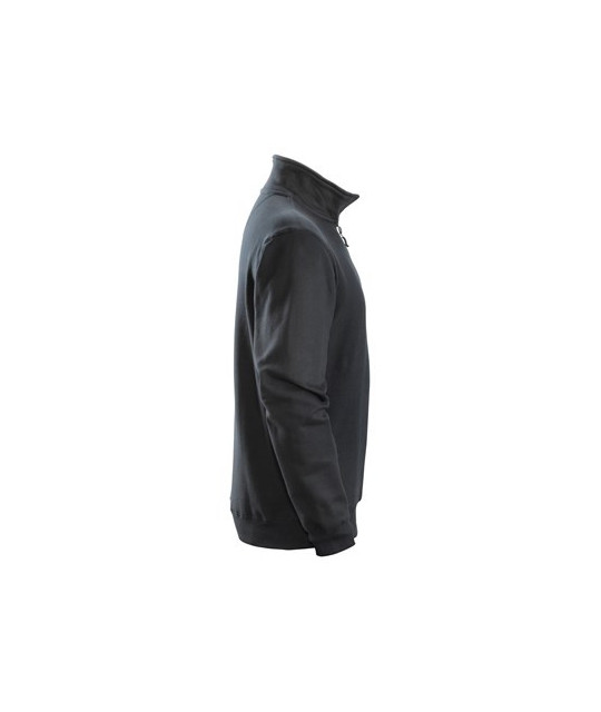 Sweatshirt with half-length zipper