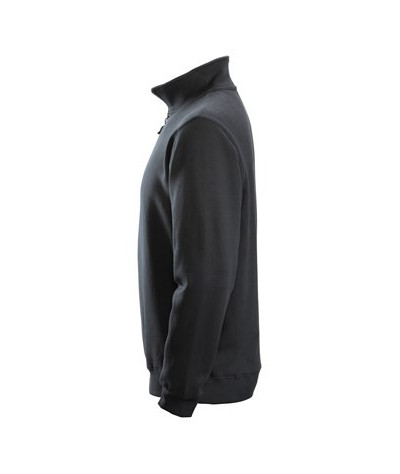 Sweatshirt with half-length zipper