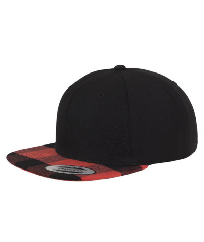 Checked Flanell Peak Snapback