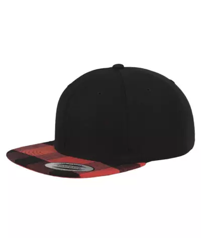 Flexfit Yupoong Checked Flanell Peak Snapback | ADT Tryck