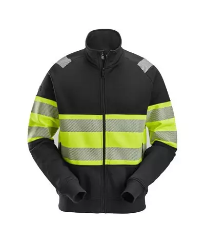 High-visibility jacket with full-length zipper, class 1