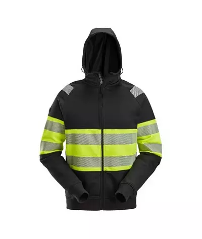 Snickers Workwear Varselhuvtröja med hellång dragkedja, klass 1, Sn...