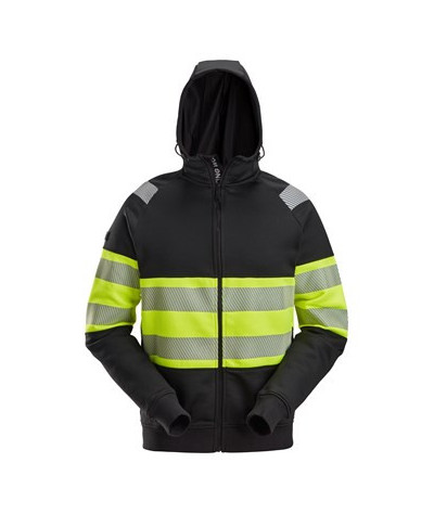 Snickers Workwear Varselhuvtröja med hellång dragkedja, varsel klass 1