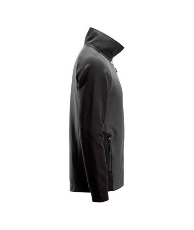Two-tone sweatshirt with zipper
