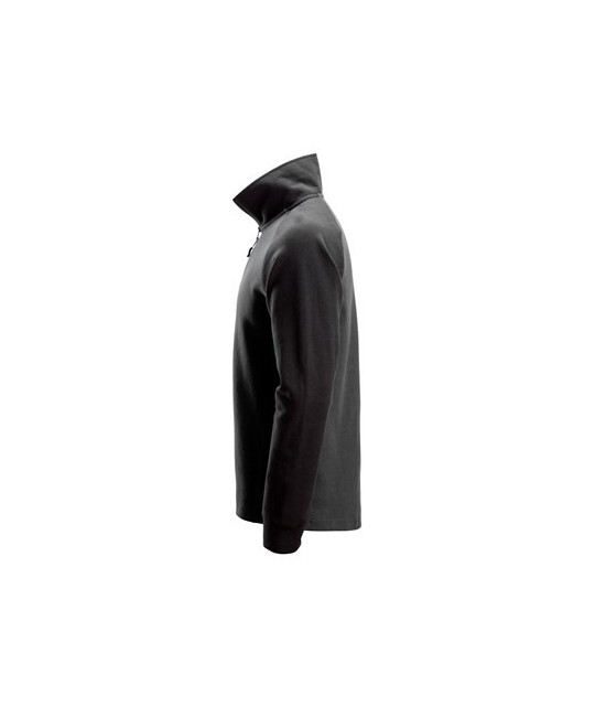 Two-tone sweatshirt with zipper