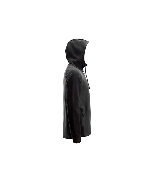 Two-tone zip hoodie