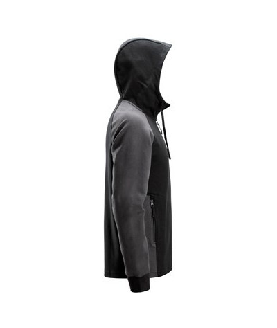 Two-tone zip hoodie