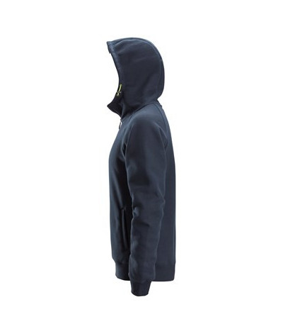 Logo hoodie with full-length zip
