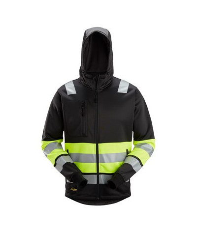 Snickers Workwear Huvtröja med hellång dragkedja, varsel klass 1