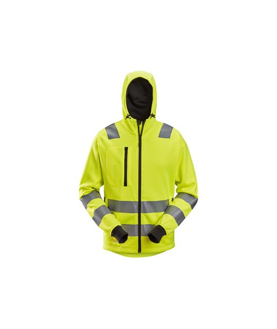 Hooded jacket with high visibility class 2/3