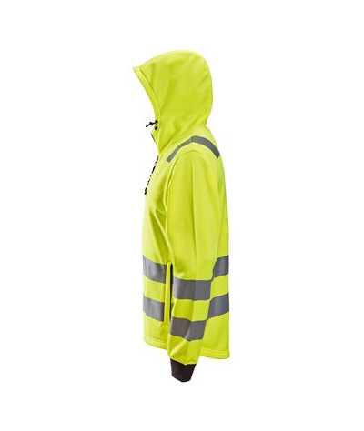 Hooded jacket with high visibility class 2/3