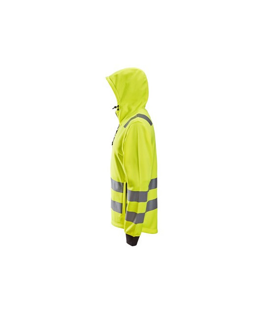 Hooded jacket with high visibility class 2/3
