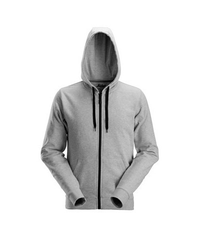 Hooded sweatshirt with zipper