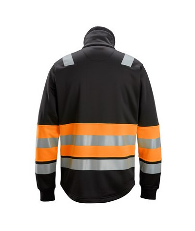 High-visibility jacket with full-length zipper, class 1