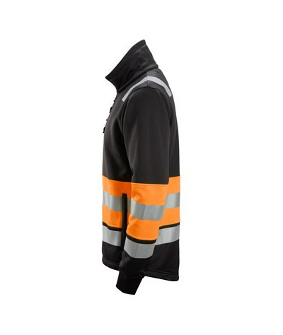 High-visibility jacket with full-length zipper, class 1