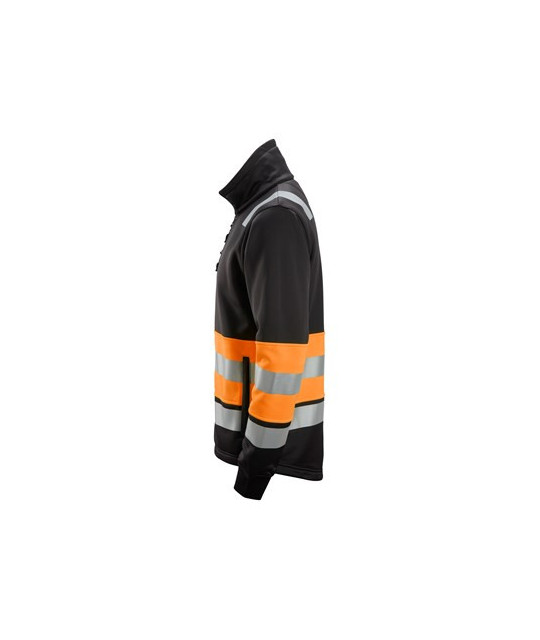 High-visibility jacket with full-length zipper, class 1