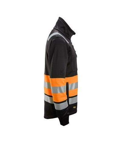 High-visibility jacket with full-length zipper, class 1