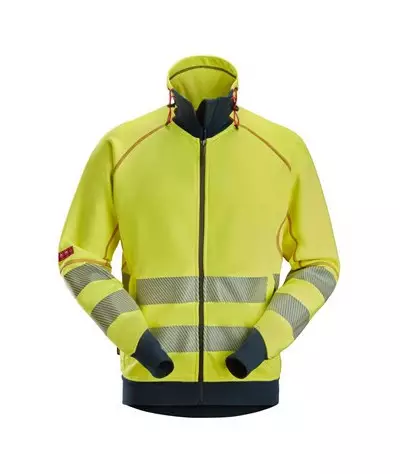 ProtecWork sweatshirt with full-length zipper and arc flash protection, high visibility class 3/2