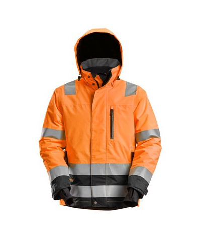 Snickers Workwear Fodrad jacka, varsel klass 3 Snickers Workwear | ...