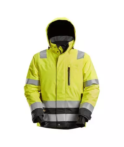 Snickers Workwear Fodrad jacka, varsel klass 3 Snickers Workwear | ...