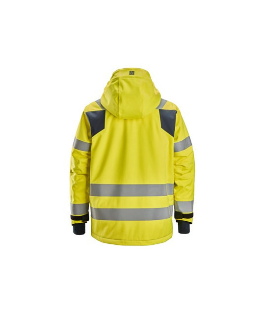 Snickers Workwear Vattentät fodrad jacka med huva, varsel klass 3, ...