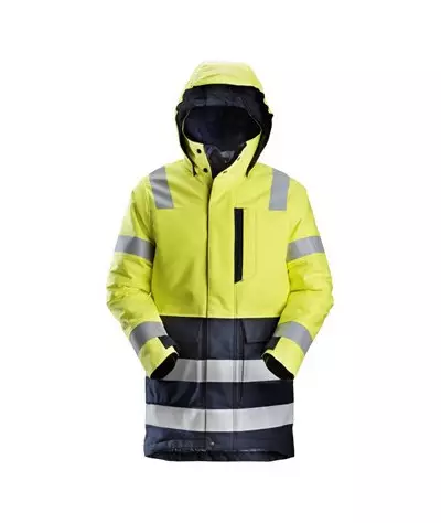 Snickers Workwear Fodrad parkas, varsel klass 3, Snickers Workwear ...