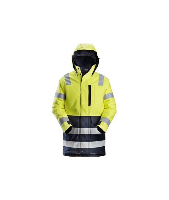 Lined high-visibility parka, 3 o'clock