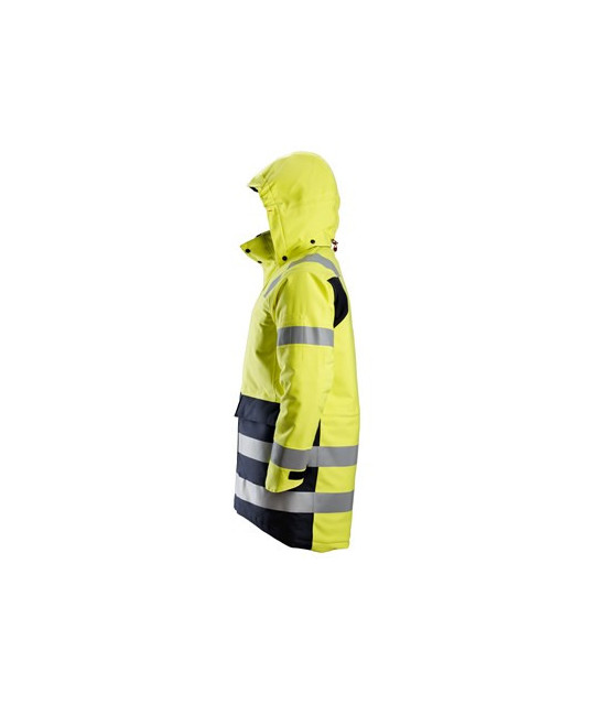 Lined high-visibility parka, 3 o'clock