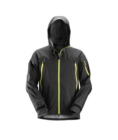 Waterproof shell jacket with stretch
