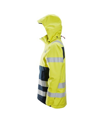Waterproof shell jacket warning, 3 o'clock