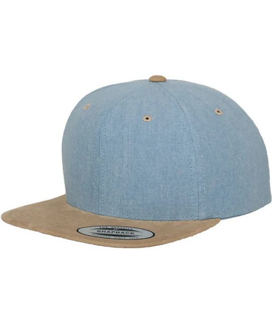 Flexfit Yupoong Chambray-Suede Snapback | ADT Tryck