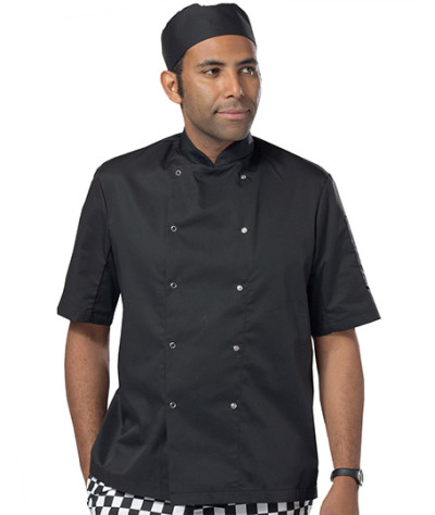 Short Sleeve Snap Stud Fastening Jacket