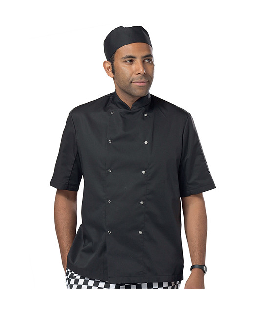 Short Sleeve Snap Stud Fastening Jacket