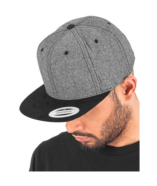 Flexfit Yupoong Chambray-Suede Snapback | ADT Tryck